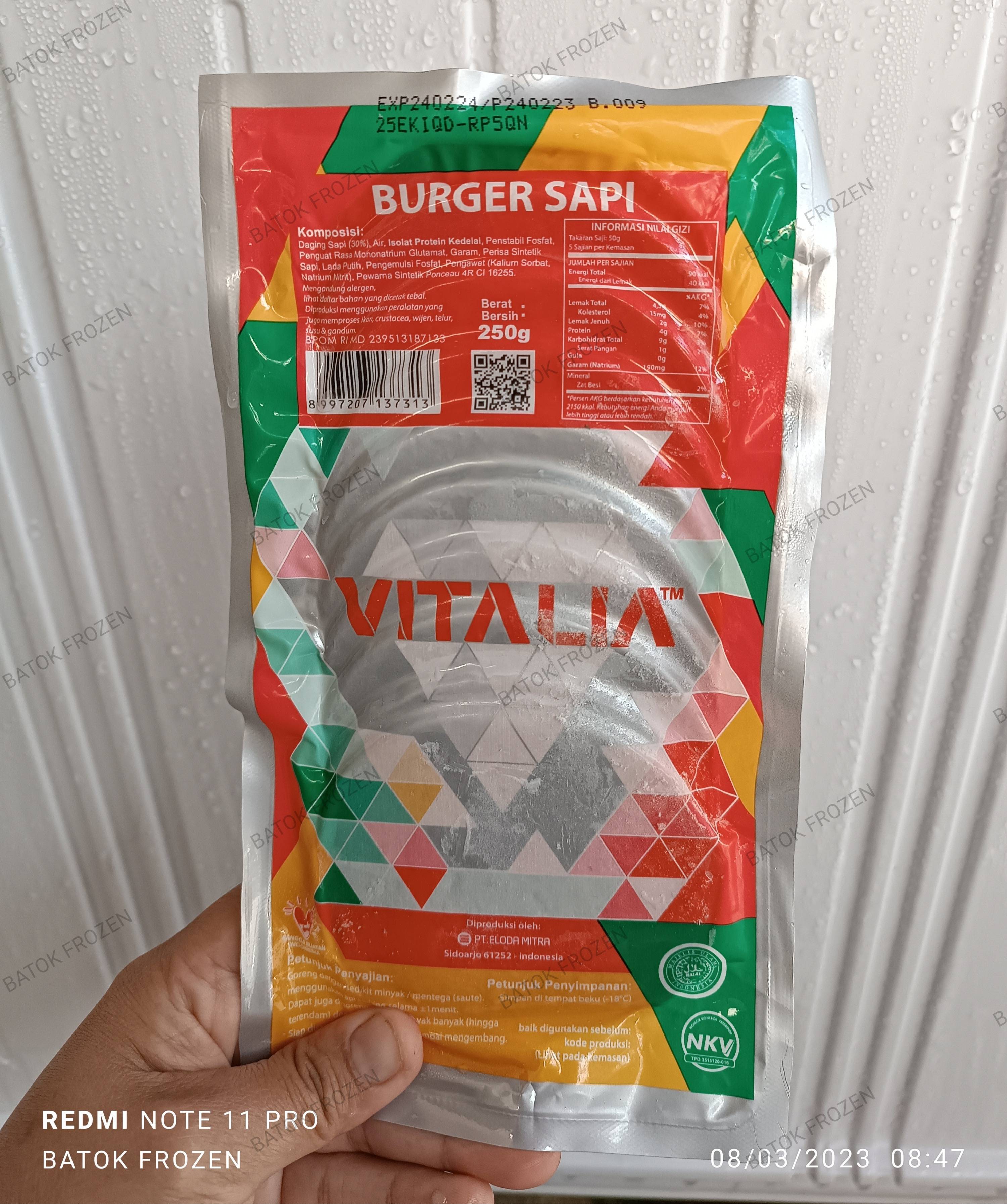 Vitalia Burger isi 20biji x 280gr